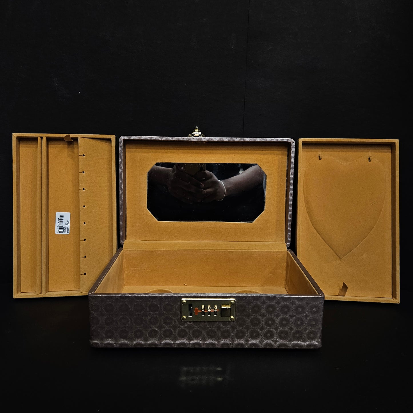 Genuine Leather Jewellery Box Big Locker Jewellery Storage Box for women