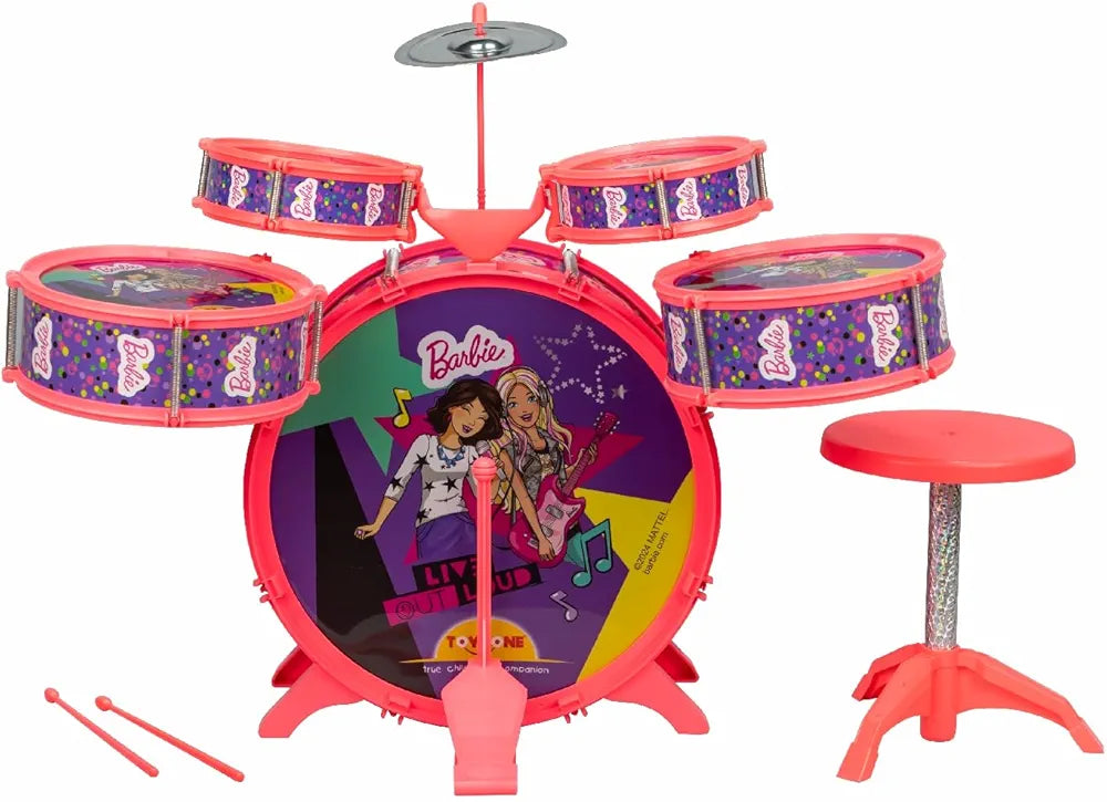 Cartoon characters like Frozen,Barbie & Spiderman themed Drum Set Multifunctional Jazz Drum | Musical Drum Set | Music Play Toy | Kids Percussion Set | Toy Drum kit | Musical Instrument for Kids