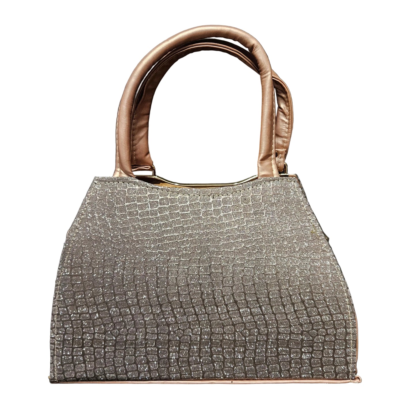 Stylish Women's Handbag – Elegant Crocodile Pattern Shoulder & Tote Bag with Shiny Metallic Finish | Premium PU Leather Purse with Dual Handle
