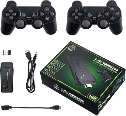 2.4G wireless controller gamepad for playing classic games on a TV. Original 3D rocker, high sensitivity, antiskid design.