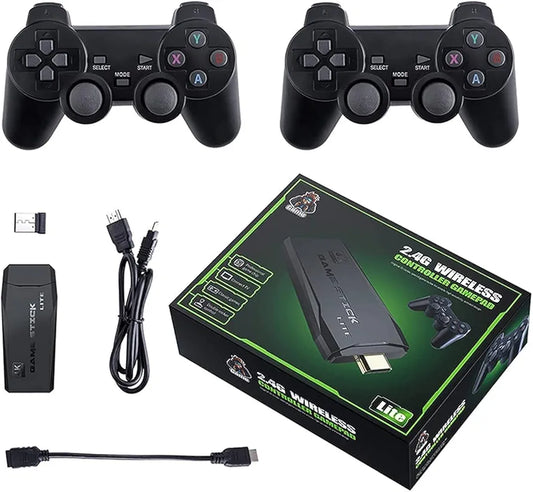 2.4G wireless controller gamepad for playing classic games on a TV. Original 3D rocker, high sensitivity, antiskid design.