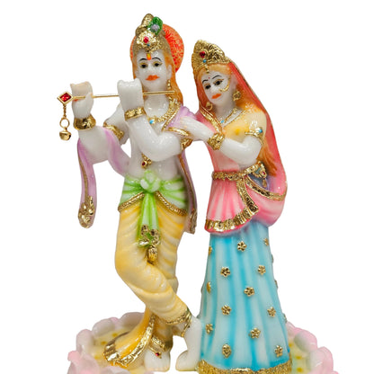 Radha Krishna Showpiece Murti Statue Figurine, Radha Krishna Idol,Home Decor, Office, Temple