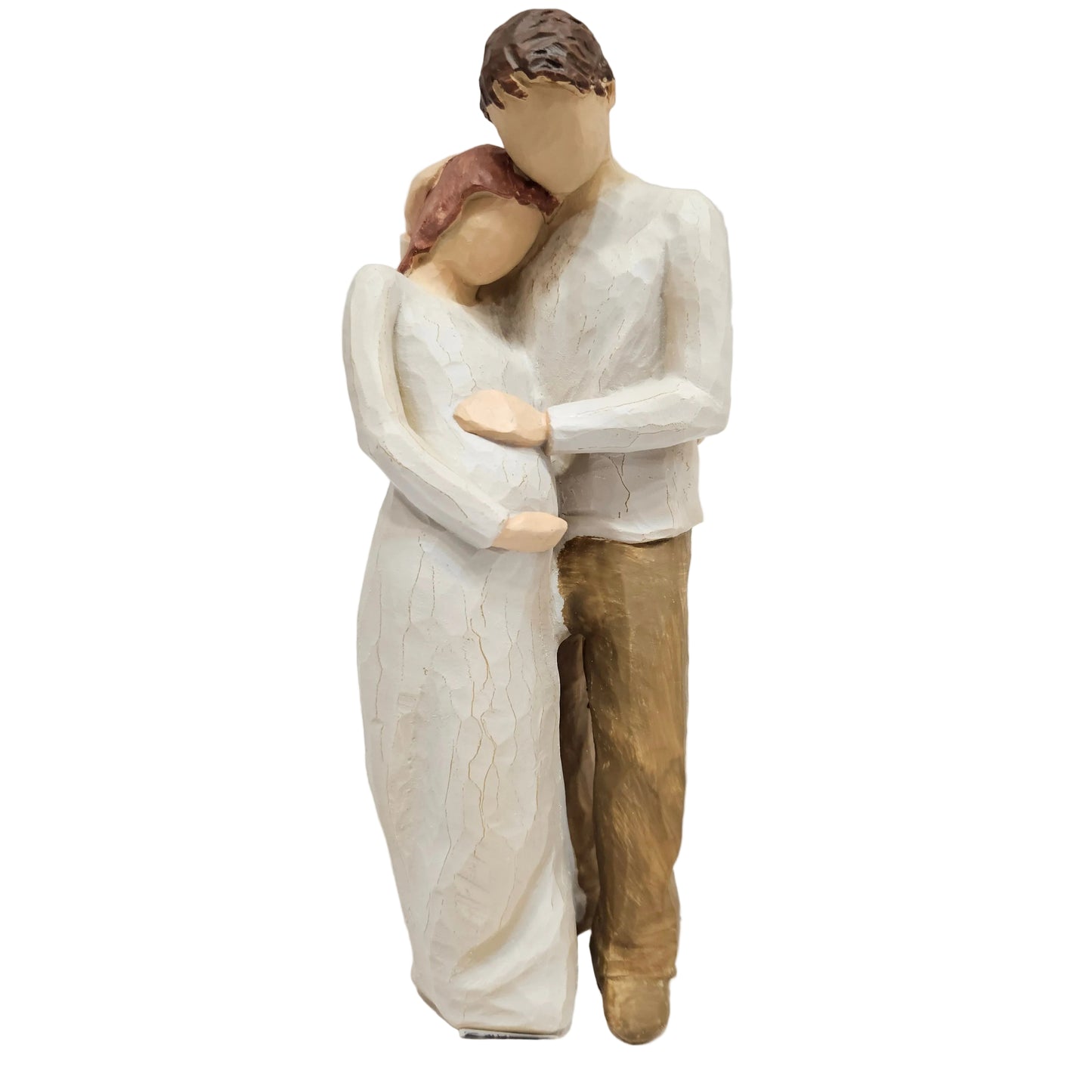 Willow Tree "Our Gift" figurine hand-painted resin couple embracing to celebrate new beginnings showpiece Figurine