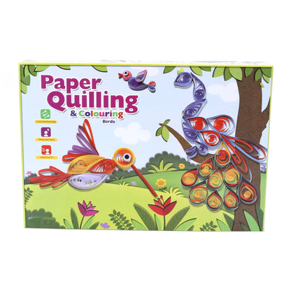 Paper Quilling & Colouring Birds Making Set