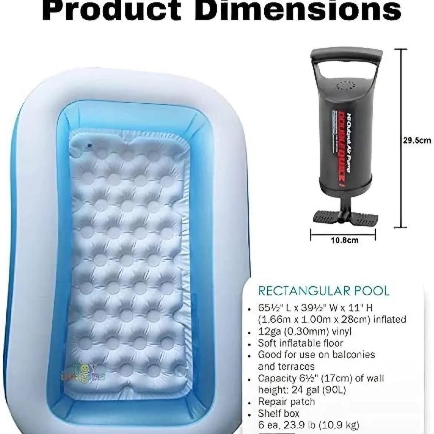 Intex wet set rectangular Pool for Kids 1 2 Years above Bath Kiddie Pool for Summer Play Box Pool