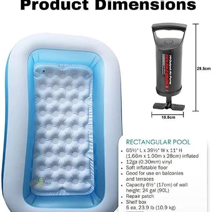 Intex wet set rectangular Pool for Kids 1 2 Years above Bath Kiddie Pool for Summer Play Box Pool