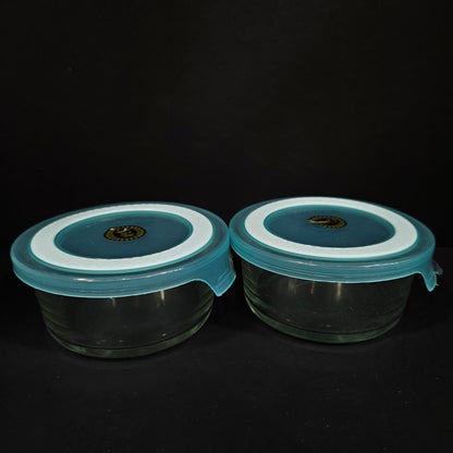 Home Delight A successful & Classic Range with Both Elegance & Creative Features 2 piece glass storage containers set