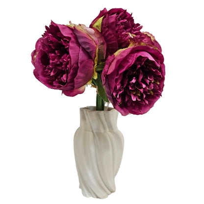 Ceramic Flower Vase, Nordic Style Vase Aesthetic Modern Vase for Wedding Living Room Dining Room Home Decor