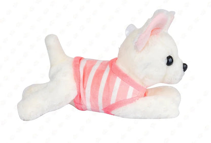 Cute Dog Stuffed Soft Toy 30CM_Blue and pink Jacket