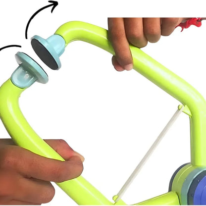 Kids Hanging Tennis Ball Game Set with Paddles, Indoor Outdoor Sports Training Toy