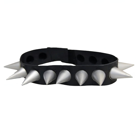 Spike Choker Unisex Black with strap Adult Halloween Party Props