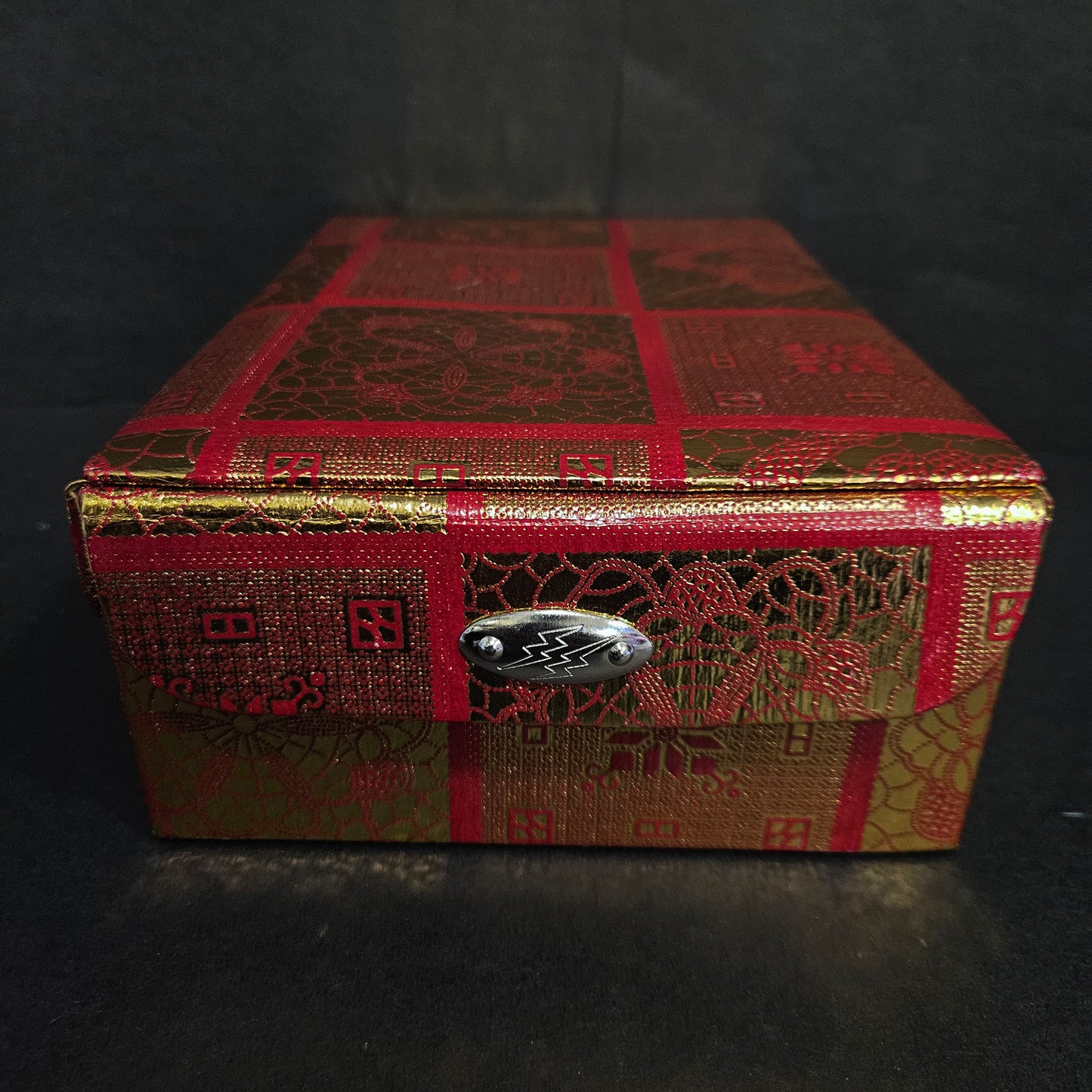 Jewellery Box Antique Wooden Red Golden Work antique look, Wedding gift Box, 2 roll Bangle whith Jewellery Box, Storage Bengals multi Vanity Box Jewelry Box, Bangle Box,Vanity Box
