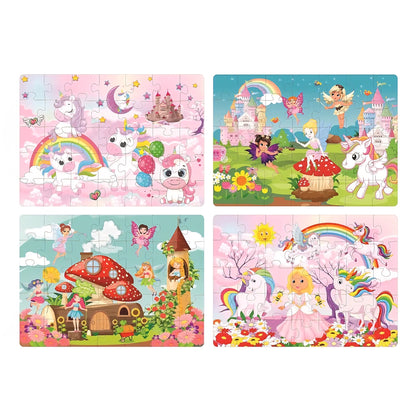 Ratna'S 4 in 1 Unicorn Kingdom Jigsaw Puzzle
