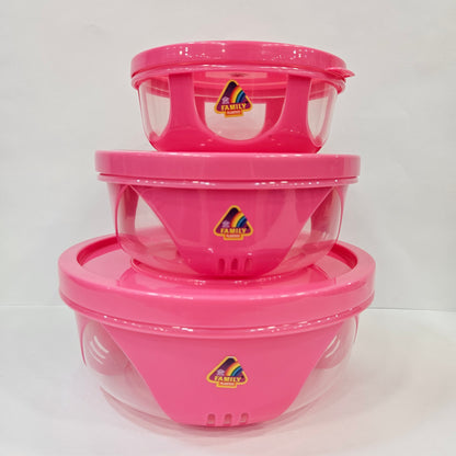 Kiwi fabulous 3 pieces set food Storage containers with air tight Lids