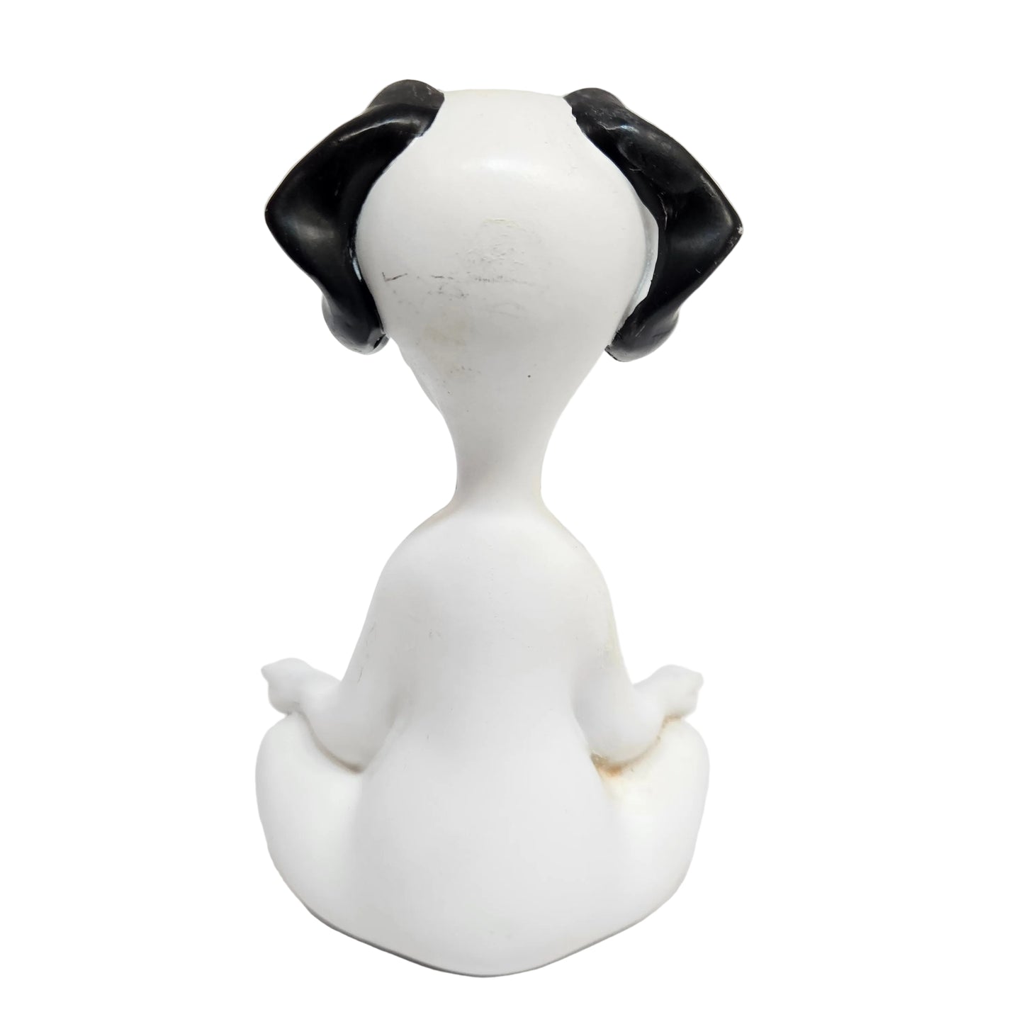 Meditating Buddha Dog Statue,Resin Yoga Dog Figurine, Cute Funny Zen Animal Tabletop Decor for Home and Garden, Tranquility and Peacefulness for Your Fairy Garden