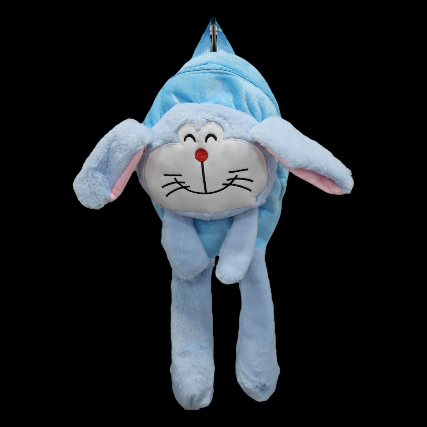 Cartoon character themed soft fur backpack for kids