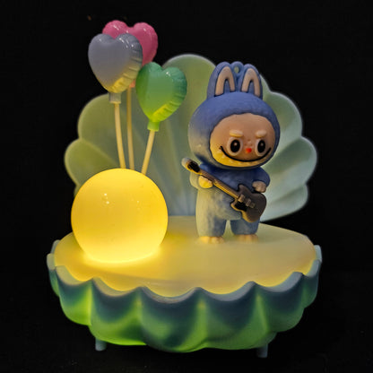 Sea shell Shaped Labubu Balloons lighting Showpiece Figurine for couple gifting