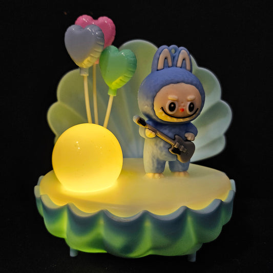 Sea shell Shaped Labubu Balloons lighting Showpiece Figurine for couple gifting