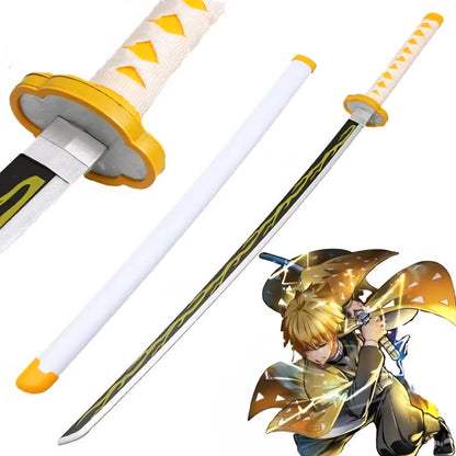 Zenitsu KATANA Halloween Prop Anime Cosplay Sword,Demo Fantasy Xmas Birthday Gifts