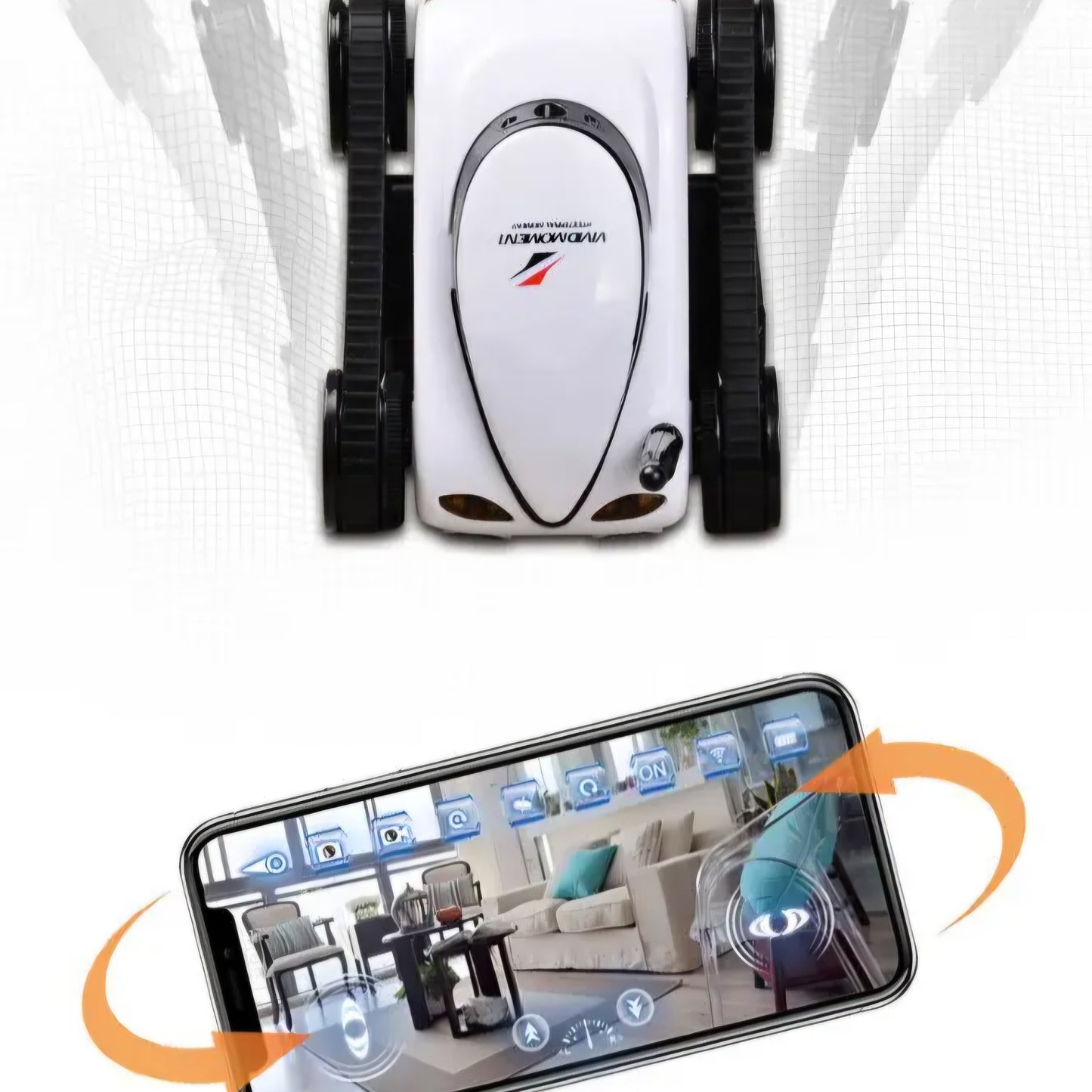 I-spy toys app-controlled wireless spy tank with wi-fi controlled view your video Simultaneously photo image record/video record