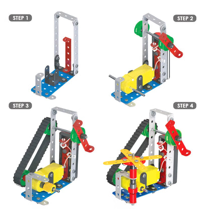 Mechanix Robotix-2 STEM Toy, Building and Construction Set for Boys and Girls Age 8+ Years, Motor and Gear