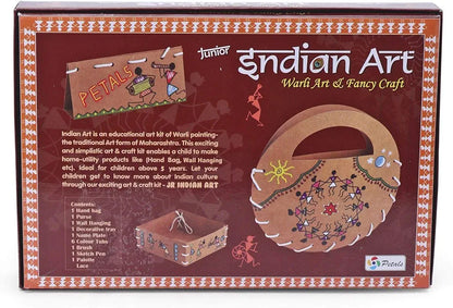 Olympia DIY Hobby, Creative, Art and Craft Game Kit Junior Indian Art - Warli Art & Fancy Craft Perfect Creativity Gift for Kids Both Boys & Girls