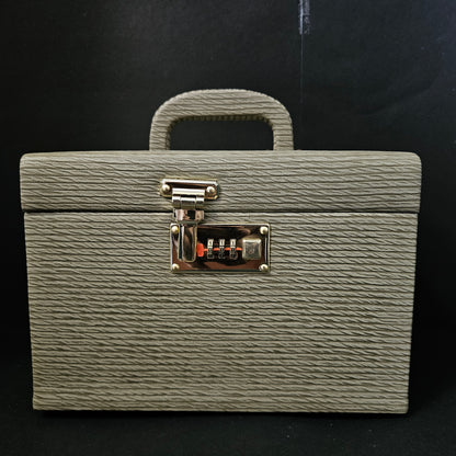 Jewellery Box For Women,Portable Travel Jewellery Organiser Box Small Jewellery Box Organiser For Ring,Earrings & Bracelet with number locking