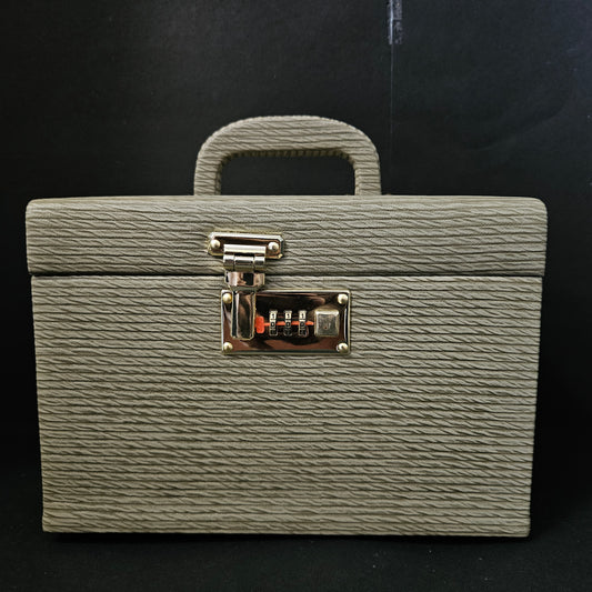 Jewellery Box For Women,Portable Travel Jewellery Organiser Box Small Jewellery Box Organiser For Ring,Earrings & Bracelet with number locking