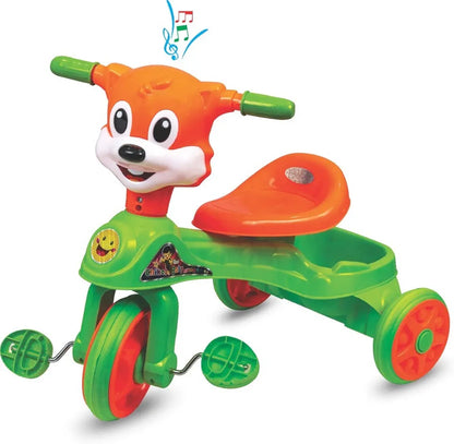 Panda Baby Chikoo Baby Tricycle for Kids with Music and Cartoon Face