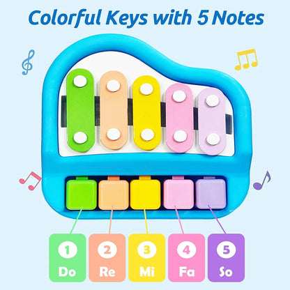 Beautiful melody xylophone ME. Music learning tool, hand-eye coordination development, memory training.