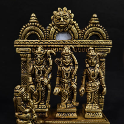 Ram Darbar Idol in Solid Brass Large Size Lord Rama Murti Antique Brass Metal for Mandir Puja Room Murti  Murthi Temple Puja Home Decor Made Ayodhya