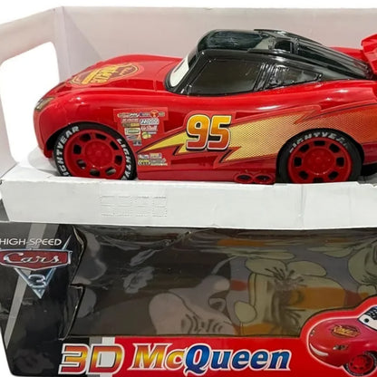 Remote Control Car Toy for Kids Boys – 3D Lightning McQueen RC Car with Rechargeable Lithium Battery | Red | Ages 3+