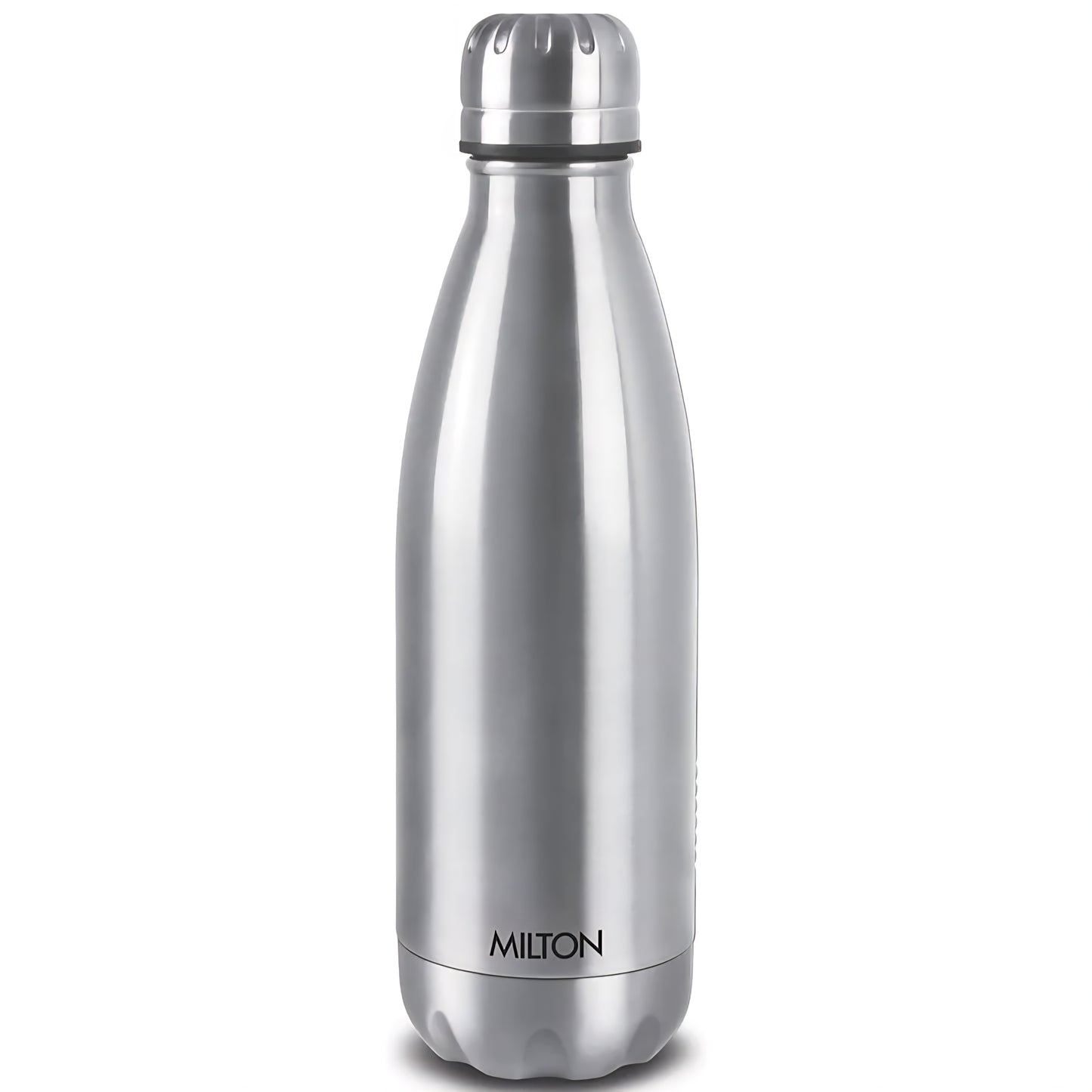 Milton Duo DLX 750 Thermosteel Bottle, 700 ml Water Bottles, 24 Hours Hot and Cold, Easy to Carry, Easy Grip, Rust Proof, Tea, Coffee, Office, Travel Bottle, Silver