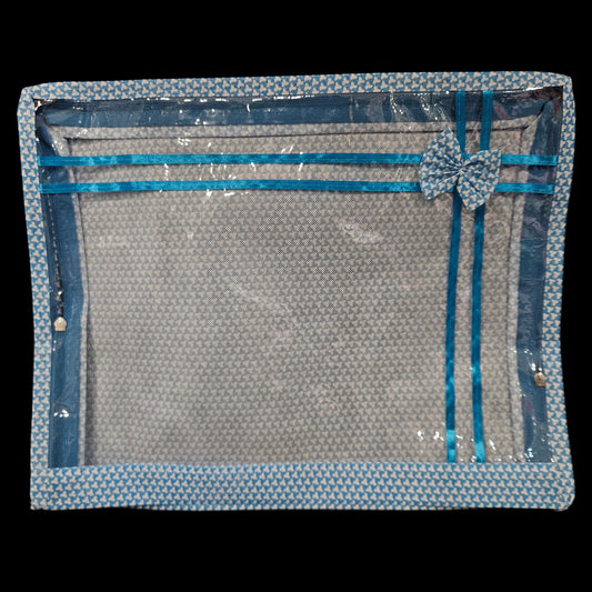 Transparent Zipper Saree storage bag