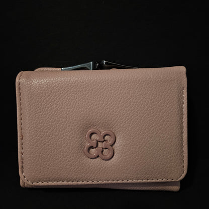 Leather Thin Slim Wallets for Women with magnetic Button