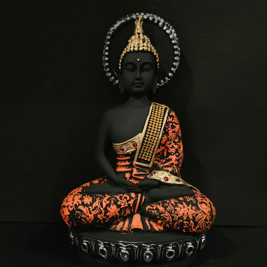 Lord Gautam Buddha Statue Showpiece Feng-Shui Handicraft Buddha Idol for Living Room, Meditation Room, Office Table, Wall Selves and Home Decor