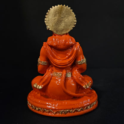 Lord Hanuman Sitting Bajrangbali Idol for Home Decor Statue Gift