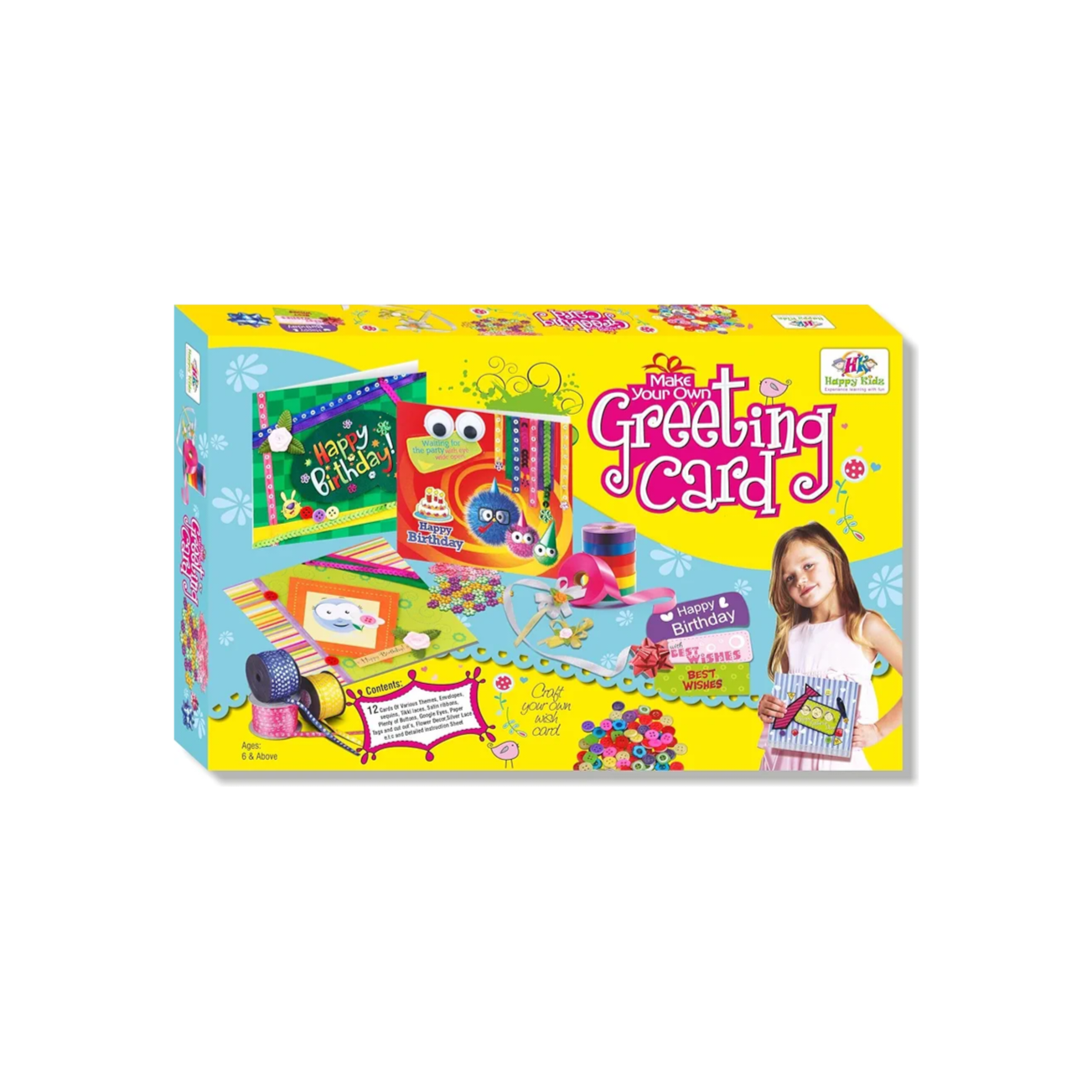 Happy kidz Make your own Greeting cards craft kit set to enhance creative skills in your kids