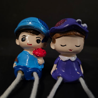 Decorative Miniature Romantic Love Kissing Couple Showpiece Decoration Items Birthday Wedding Gift for Husband Wife