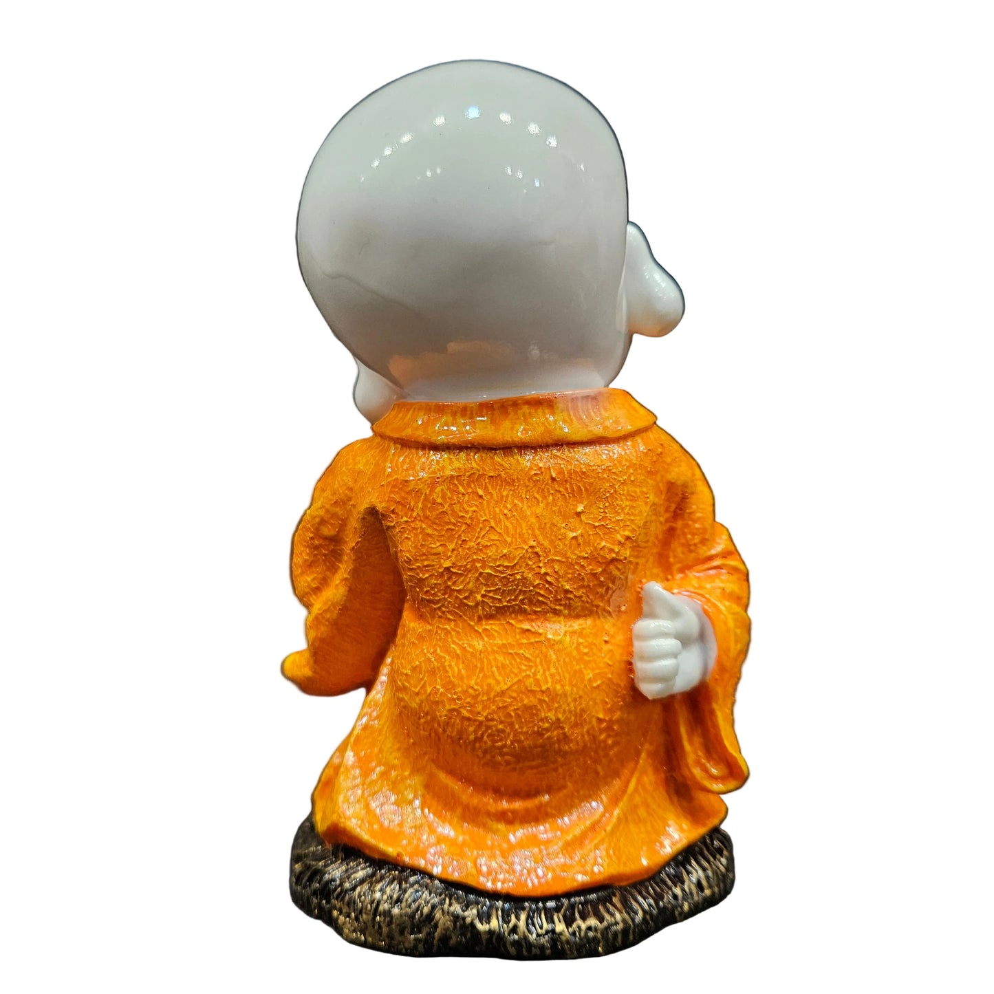 India Handcrafted Resine Meditating Buddha Monk Idol Sculpture | Showpiece for Home Décor and Office