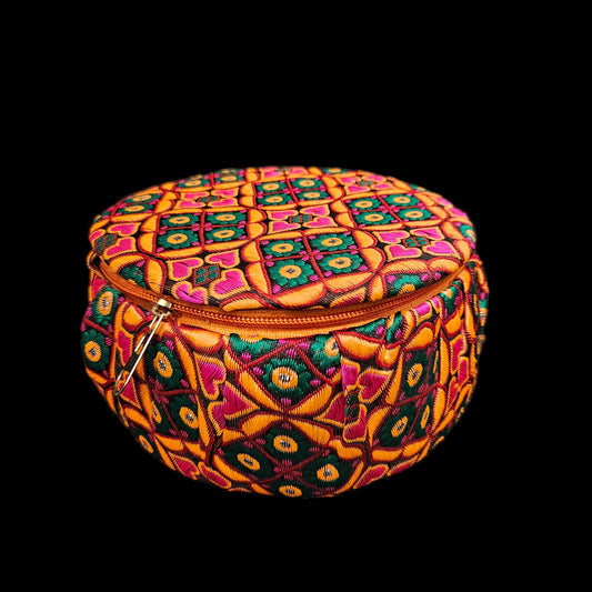 Modern Round Handicraft jewellery or Bangle Box easy to Carry everywhere for women's gifting