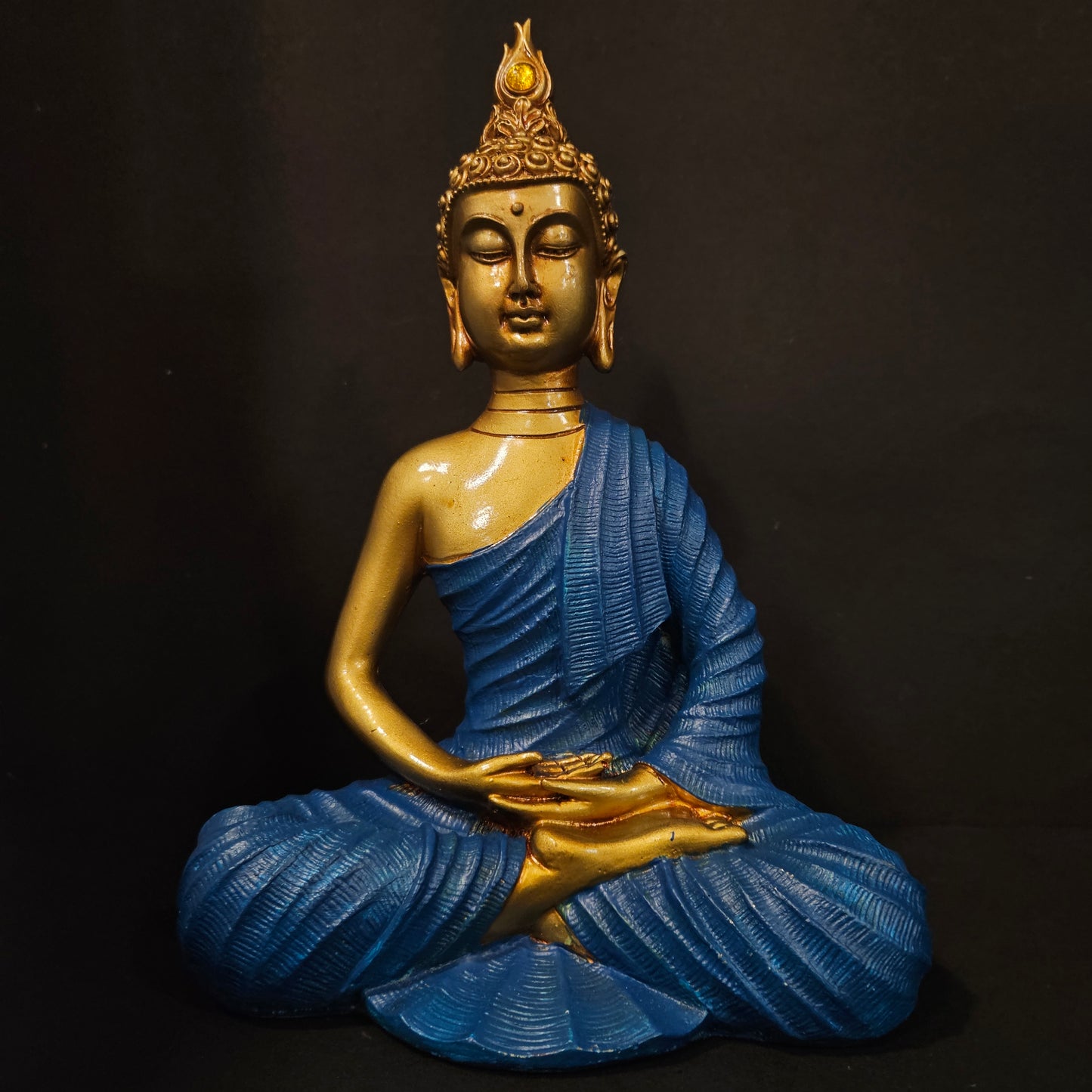 Lord Buddha with attractive stones designe sitting for home & Pooja room decor