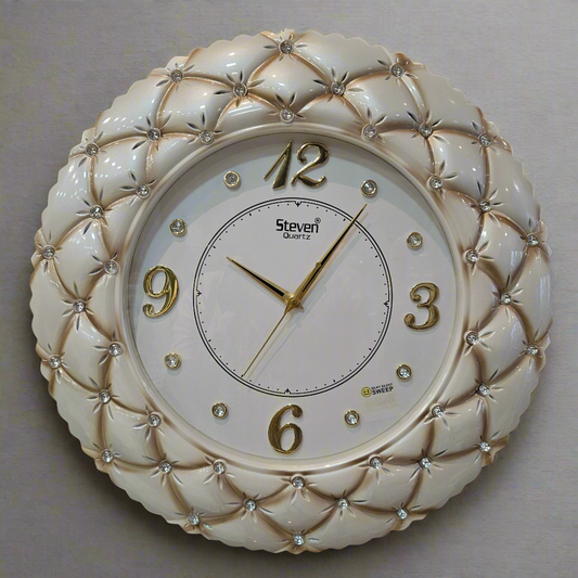 Steven Quartz Vintage Analog Attractive Designer Wall Clock for Office & home