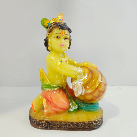 Makhan Chor Krishna Idol for Home and Office Decor