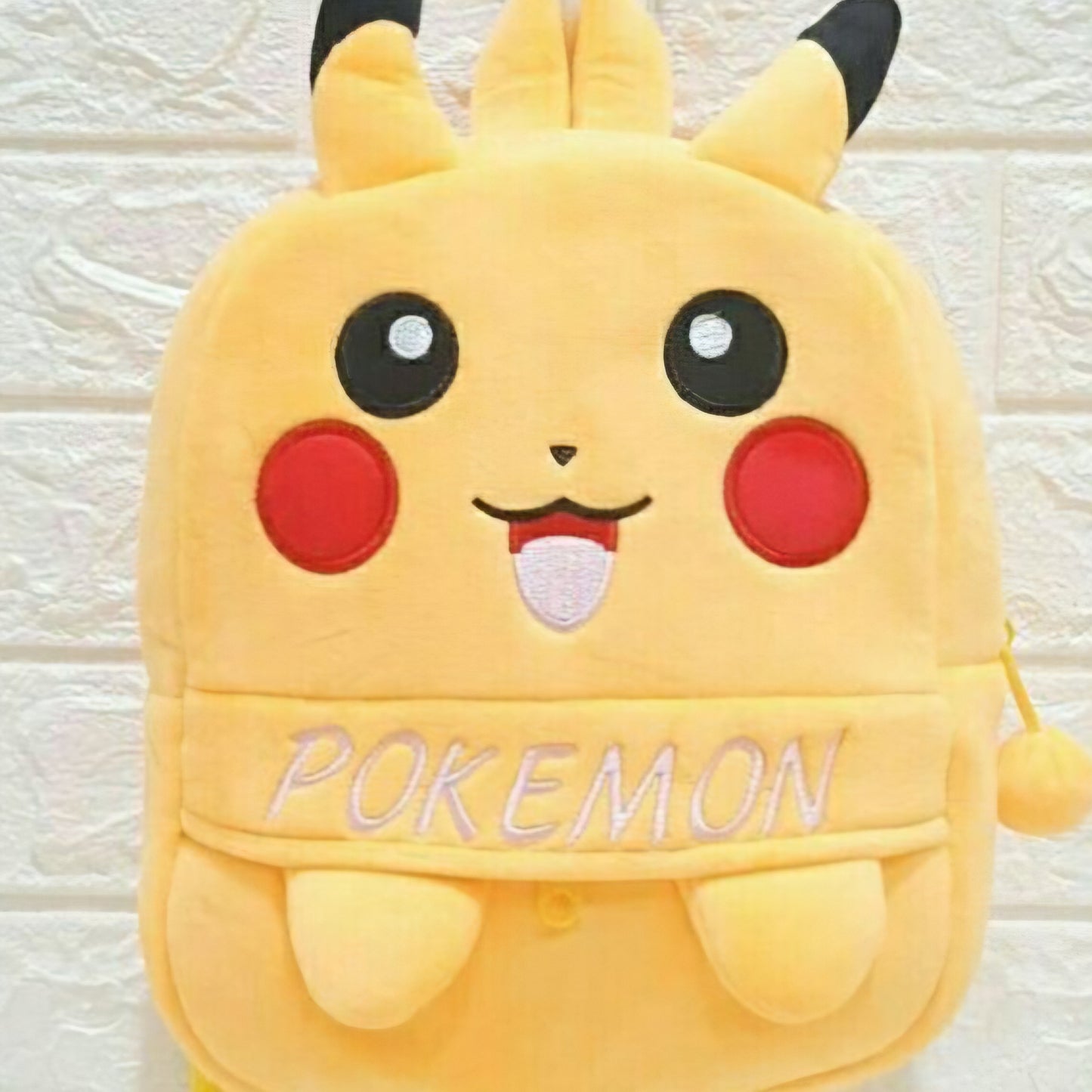 Cartoon characters soft Plush texture finishing backpack for kids