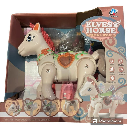 Magical Horse with Light & Sound Battery Operated-Kids Toy