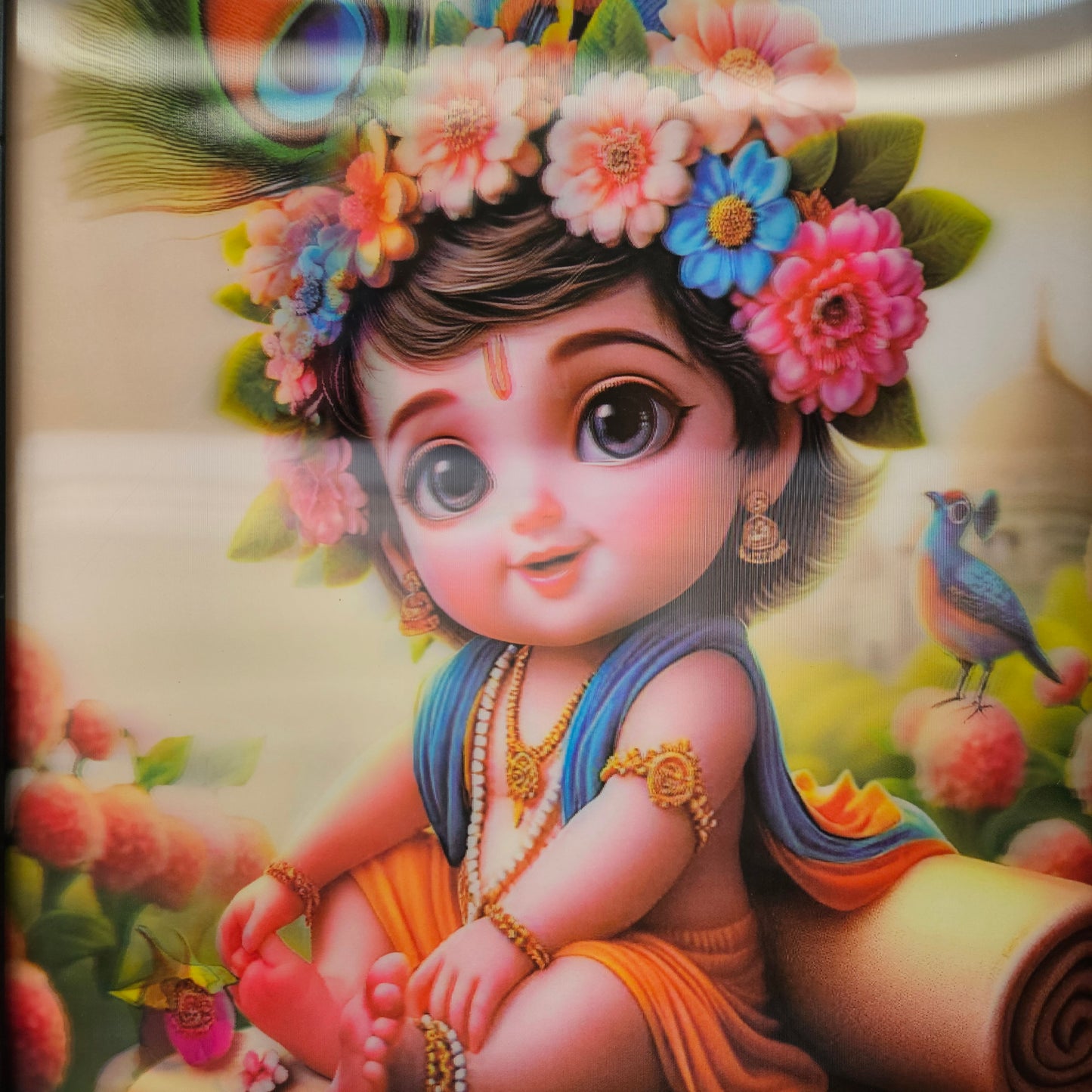 Little Krishna 3d photo frame with elegant classy look