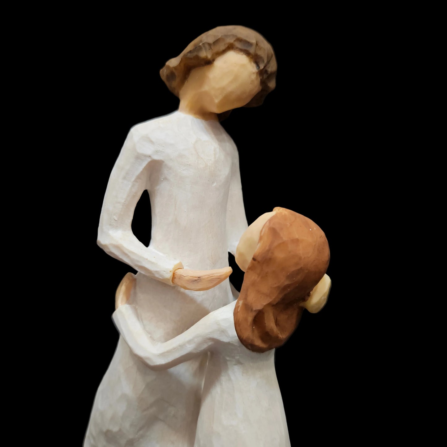 Mother & Daughter hugging Sculpted Handcrafted  Showpiece Figurine