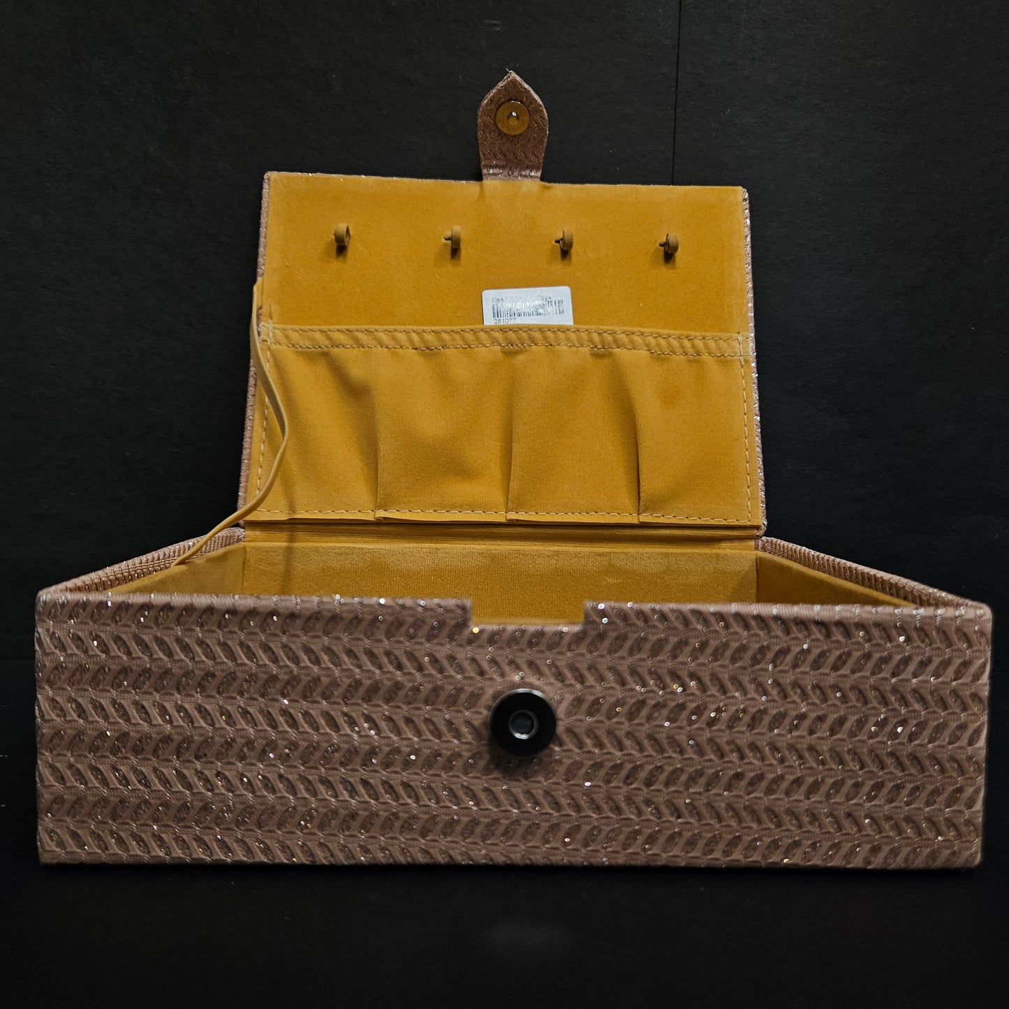 Wooden jewellery box,Organizer For Bracelets, Jewllery box with button lock  System for women's and Wedding gifting purpose