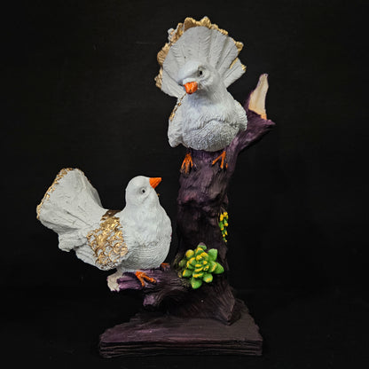 Attractive pigeons on stems with elegant look Showpiece Figurines for home Decor